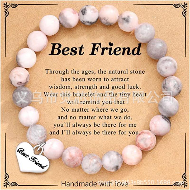 JYL TS Bracelet Ladies Elastic  Heart Charm Festival Gift Attracts Love & Joy