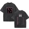 Camiseta De Algodón Lavado Deadline 2025 World Tour Camiset