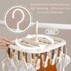 Thickened Design Sock Drying Rack 12/20 Clips with Extended Rod Hanging Underwear Clips Multi-functional Space Saving