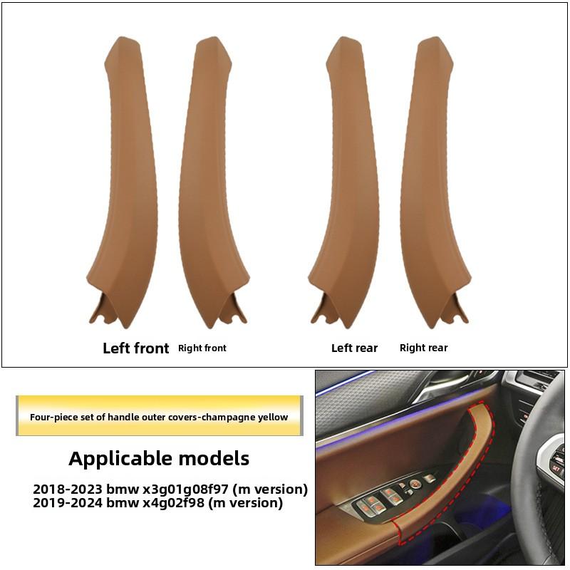 Popular Luxury Carbon Fiber Plastic Texture Car Interior Accessories Door Handle Trim for X3 G08/X4 G02