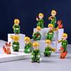 Prince Cute Handmade Fox Mengli Doll Resin Ornament - Birthday Cake or Desktop Decoration