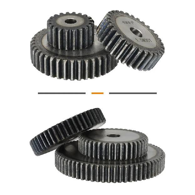 Pinion Gears 1.5M-12T/13T/14T/15T/16T/17T/18T/19T/20T/21T/22T SC45# Carbon Steel Cylindrical Gear High Frequency Quenching Teeth