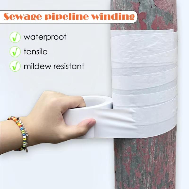 White Air Conditioning Pipe Wrapping Tape Thickened Waterproof Sunscreen Uv Anti-Aging Outdoor Ac Copper Tube Insulation Duct