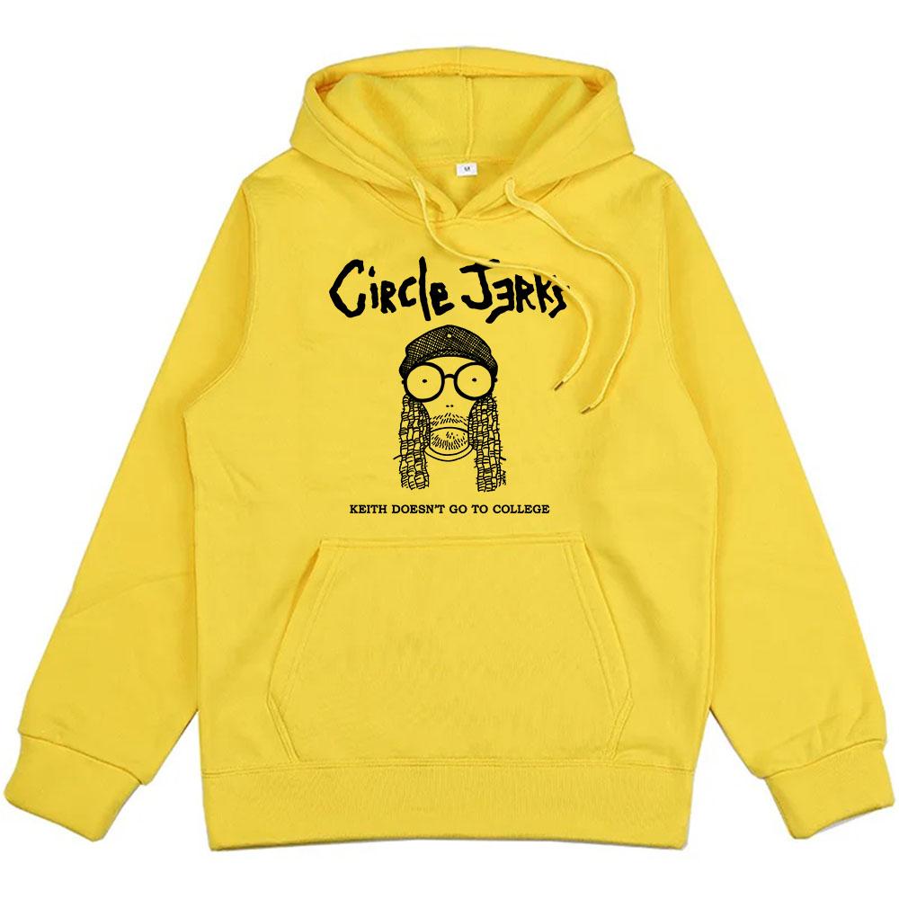 Keith Doesn't Go To College Hoodies Circle Jerks Punk Band Sweatshirts Rock Men Streetwear Graphic Clothes Unisex Hoodie