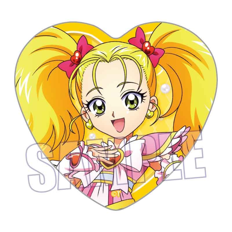 Bell House Futari wa Pretty Cure Max Heart Trading Heart Can Badge Action 1 Box W57 x Tin Ver. Approx. H52.5mm