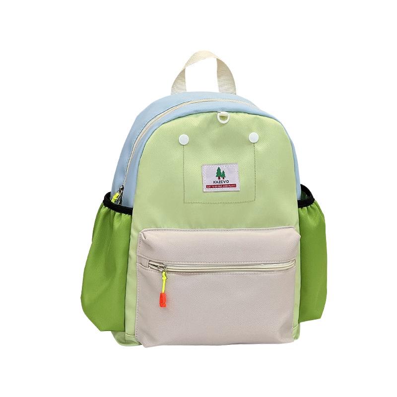 Schoolbag Brick and Mortar Store Japanese Dopamine Color Matching Children's Schoolbag Decompression Spine Protection Kindergarten Pupils Backpack