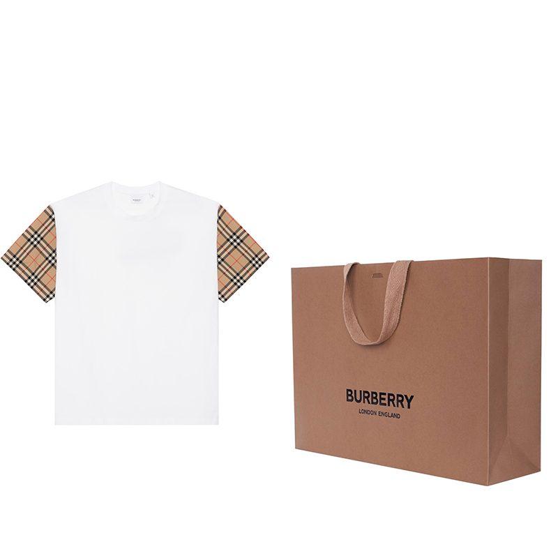 Final Sale Vintage Check-sleeve T-shirt 80427161
