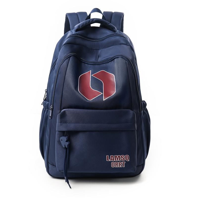 

Backpack Large-capacity Backpack Lightweight Schoolbag For Middle School Students темно-синий