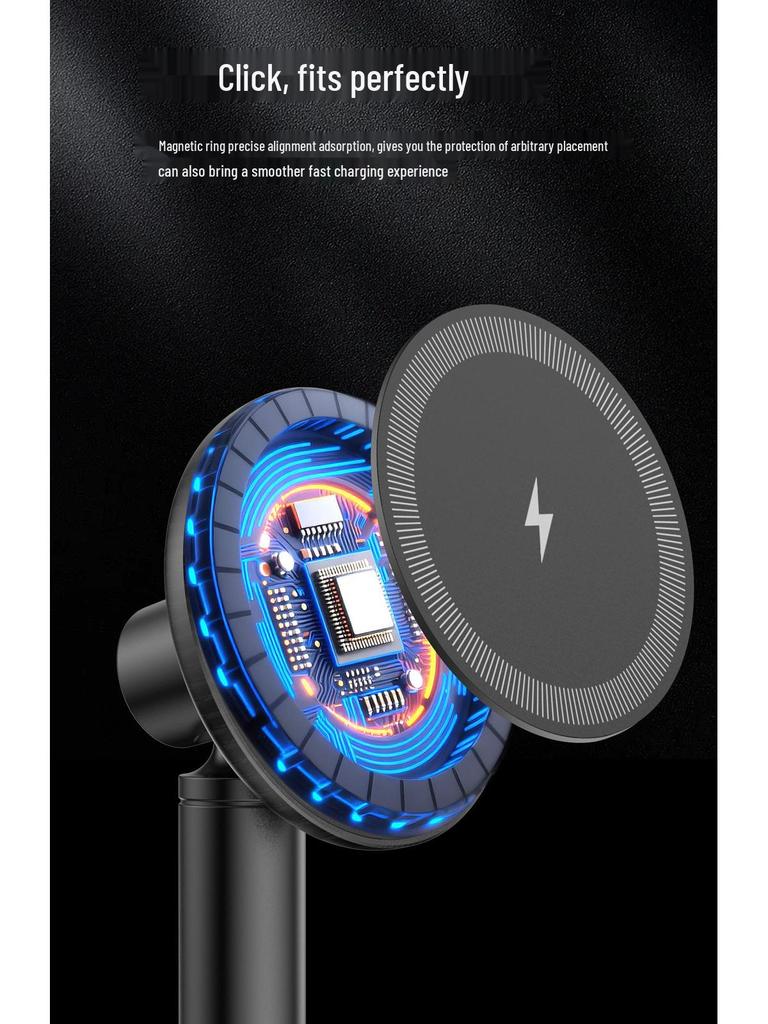 Magnetic Wireless Charger Stand 15W Fast Charging for Apple