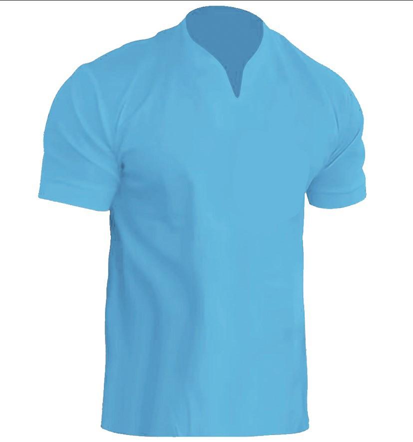GMXIA Men's Fashion Casual Summer Spring Short Sleeve V-Neck Blouses & Shirts