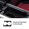Carbon Fiber Armrest Water Cup Holder Panel Cover Trim For Mazda RX-8 2004-2008