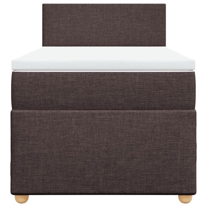 Exclusive House - Slatted Bed Base with Mattress Dark Brown 90x190 Cm