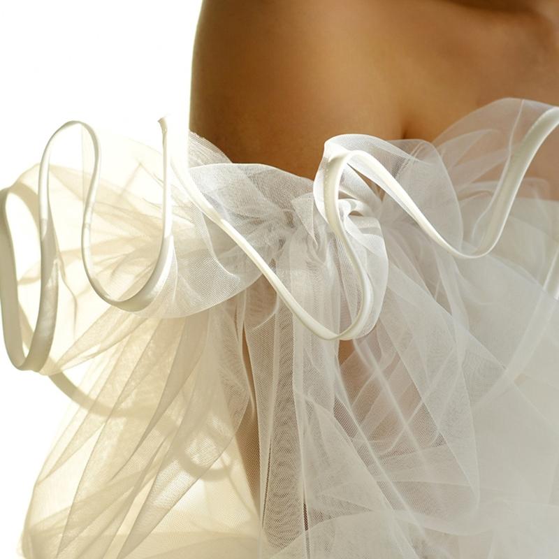 Bridal Arm Sleeves Flared Sheer Bishop Sleeve Design Perfect Pairing With Various Gowns