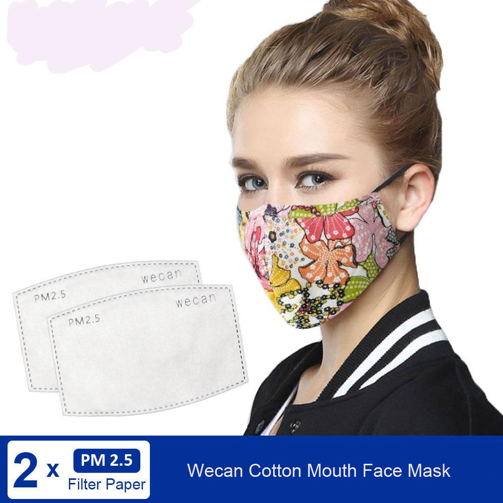 

Kpop Cotton Black Mask Mouth Face Mask Anti Dust Mask with 2pcs Activated Carbon Filter Korean facemask Washable Face Mask