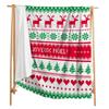 Blanket Small Fresh 3D Digital Printed Blanket Christmas Flannel Blanket Single Layer Blanket