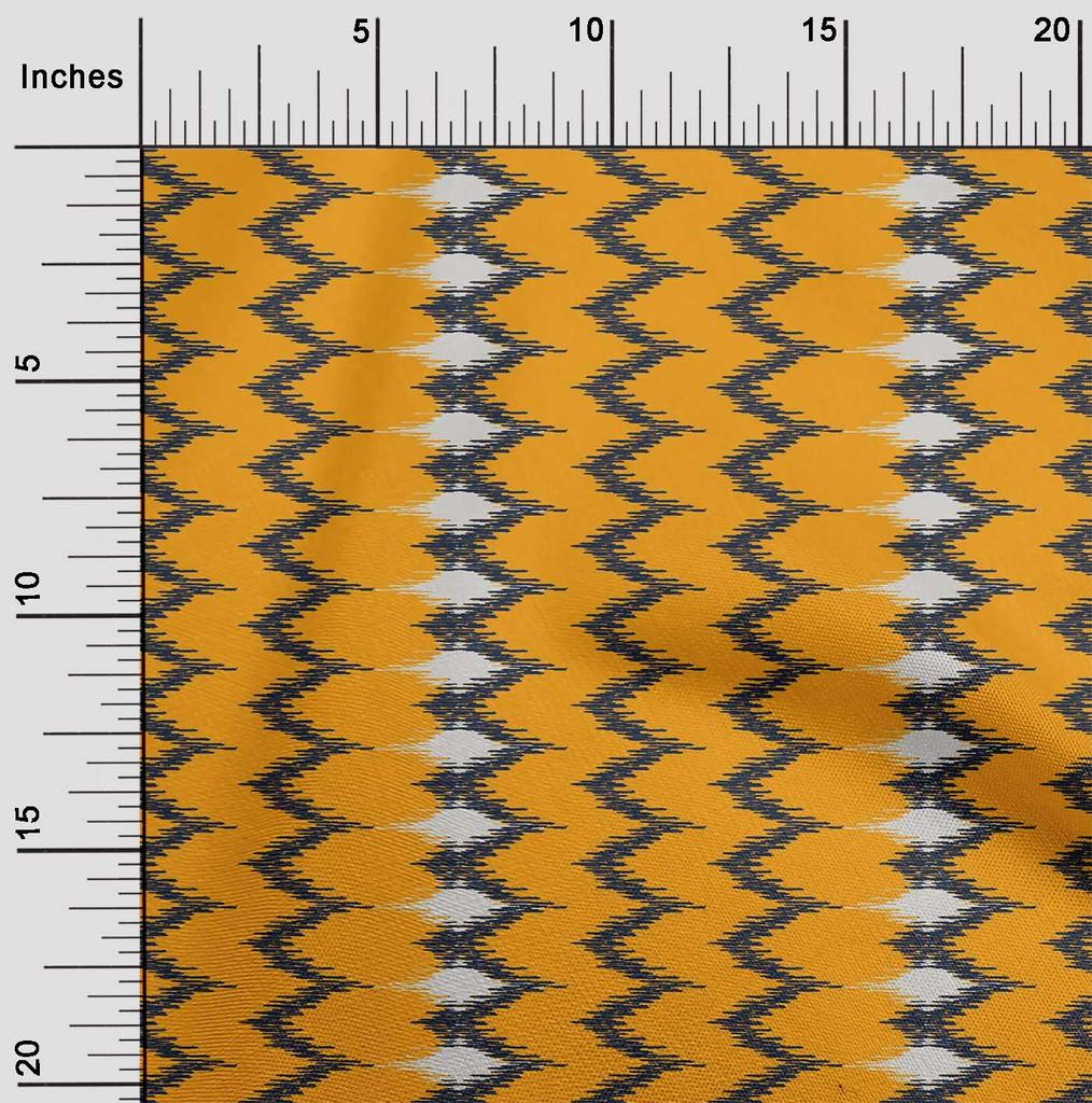 oneOone Baumwoll-Flex-Stoff Chevron Ikat A Bedruckter Bastelstoff BTY 40 Zoll