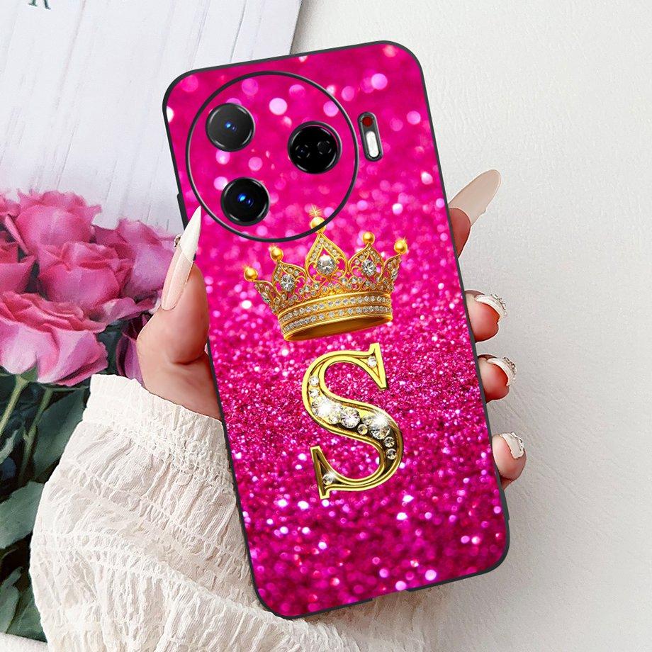 Phone Case For Tecno Camon 30 4G 5G 30S Pro 30pro 30 Premier Cover Soft Silicone Funda Matte TPU Capa Initial Letters Pattern
