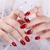 Elegant French White Transparent Ice Nails - Pure Desire Wearable Red and White Nail Patches