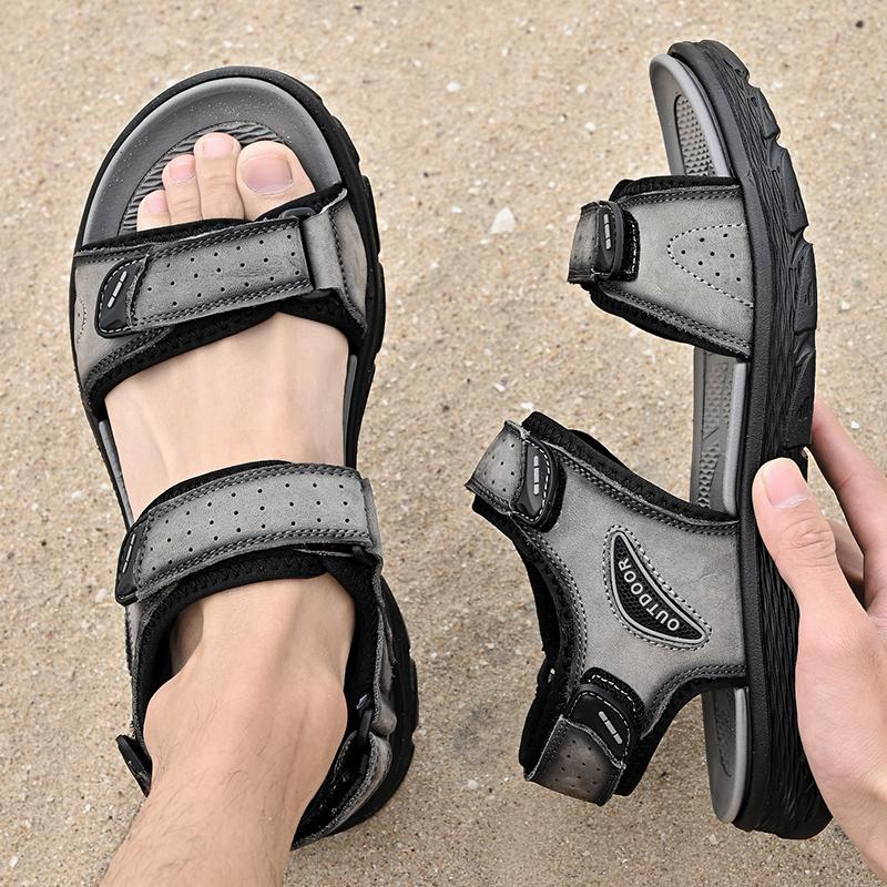 Fashion New Design Mens Light Sandals Casual Summer Beach Open Toed Sandals Outdoor Wear Anti-Slip Slippers Cool Slides Shoes Flip Flops