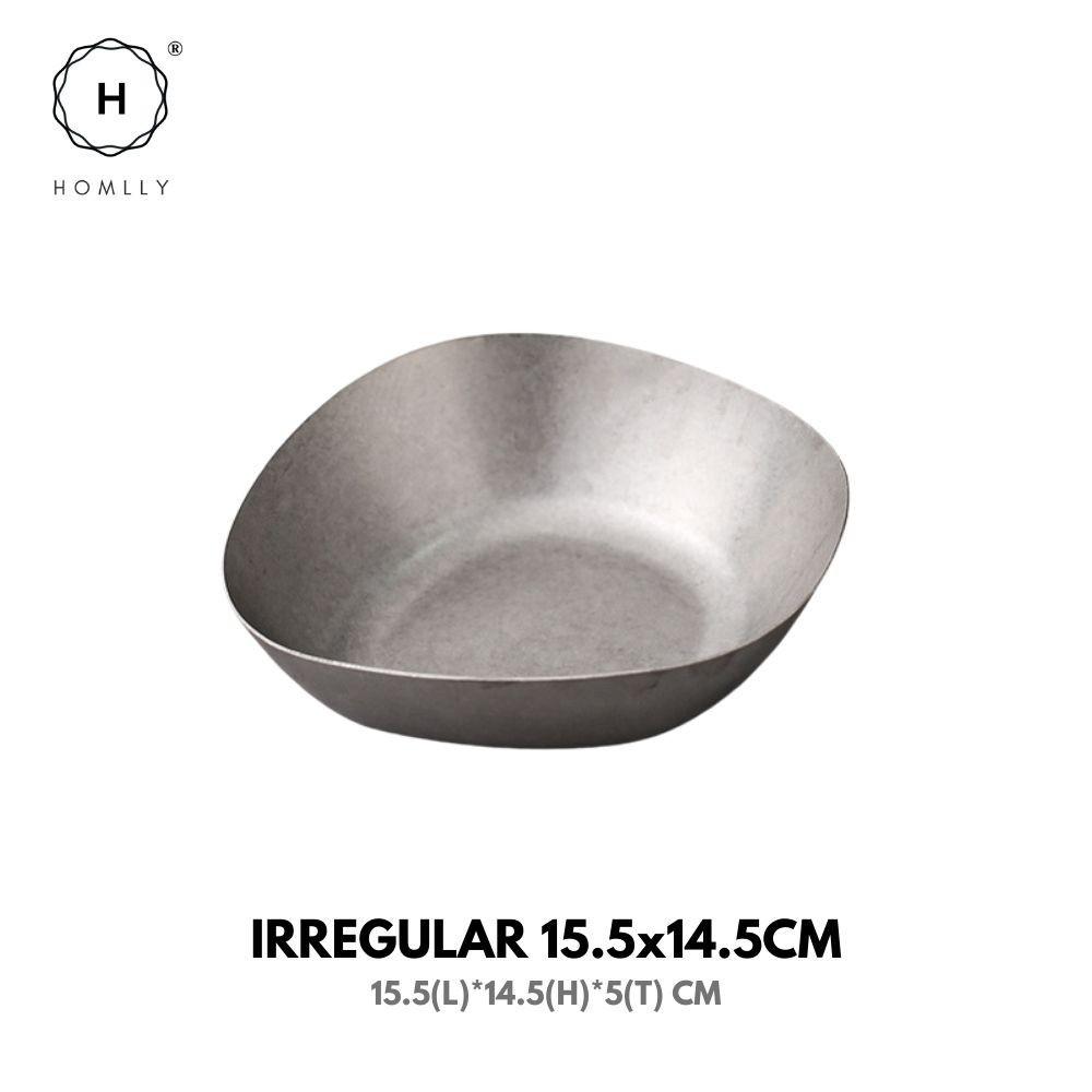 Homlly Tonii Flake Texture 304 Stainless Steel Dinner Salad Soup Bowl (X3PCS)