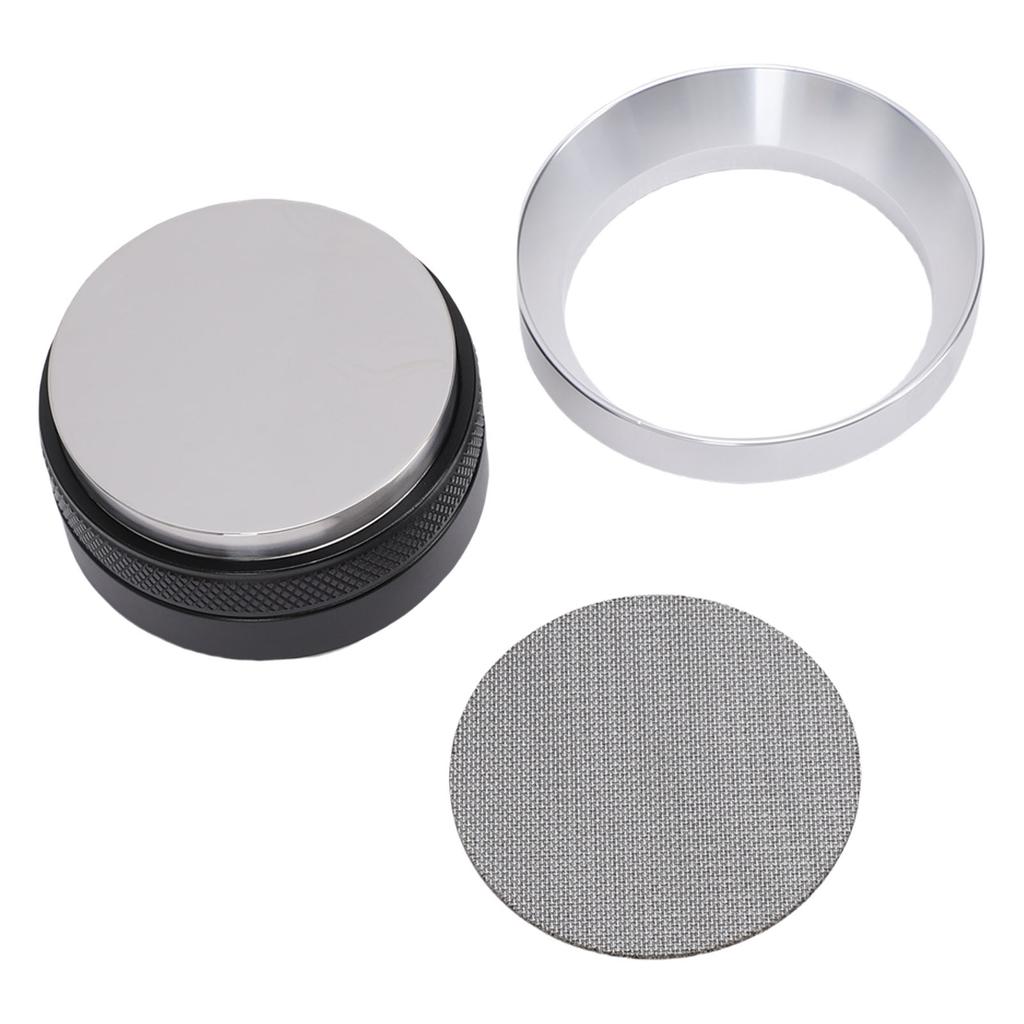 Coffee Machine Accessories Kit Coffee Dosing Ring Dual Purpose Dual Head Coffee Tamper Stainless Steel Puck Screen 58mm