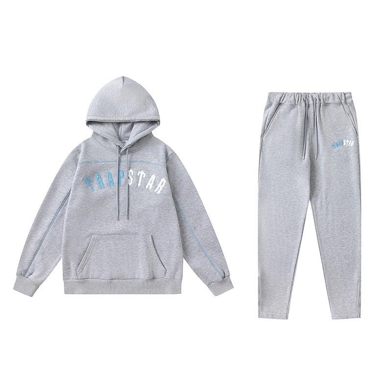 Men Women Couple Hooded Sweatshirt Jogger Set Cotton Linen Blend Streetwear Casual Outfit
