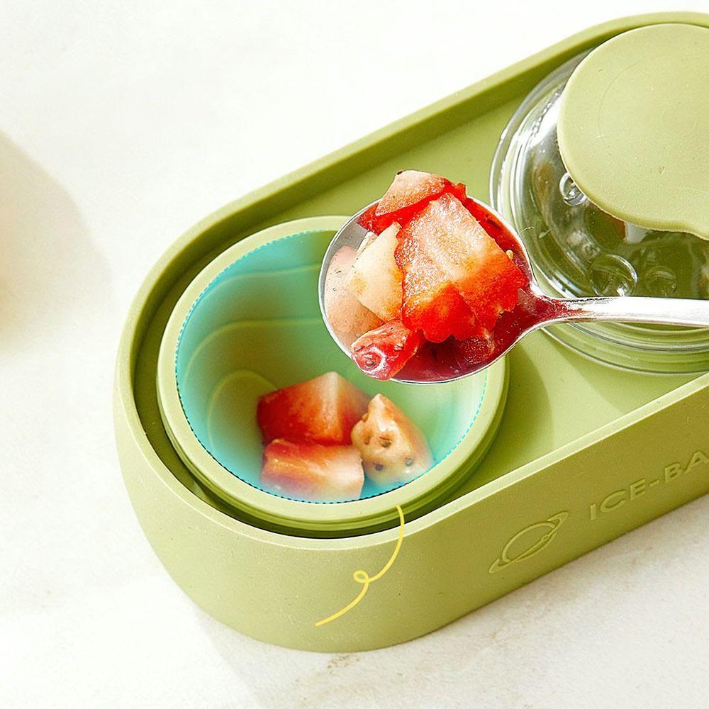 Silicone Ice Ball Maker Round Ice Cube Tray Portable Ice Ball Mold for Whiskey Cocktail Tools