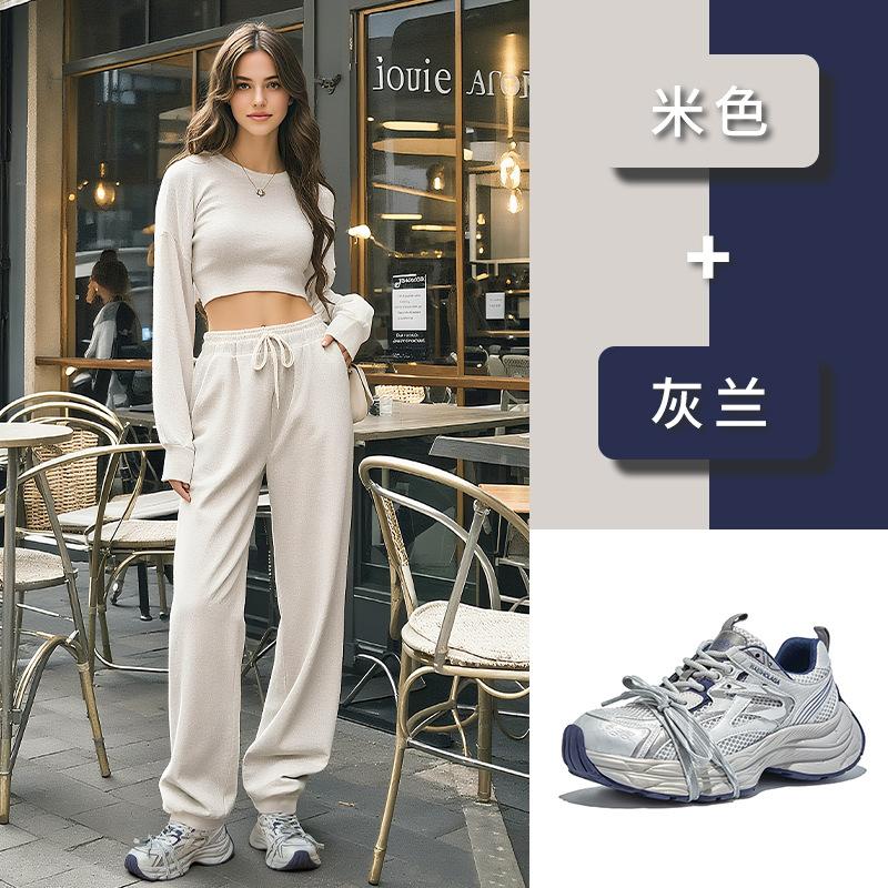 Absorbent Film-soled Dad Shoes 2025 Autumn New Shoes Women's Shoes Versatile Casual Heightening Shoes Platform Running Sneakers