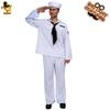 Halloween Party Kostüm Erwachsener Mann Cosplay Weißes Matrosen Kostüm Bühnen Show Kostüm