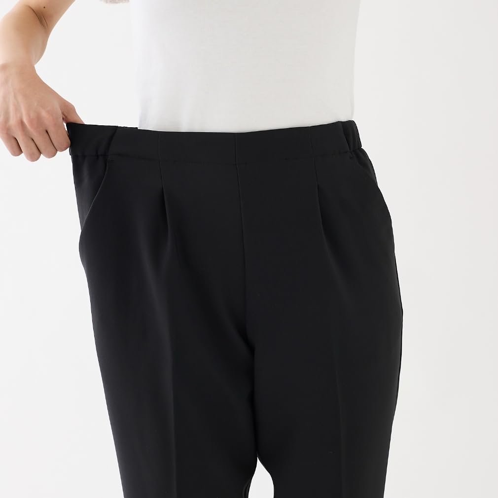 Gunze Sabrina Tapered Stretch Navy Pants, SQX851, Women's,