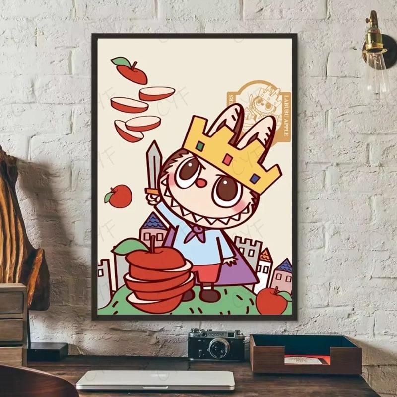 Labubu Metal Sign, Cute Character Wall Art Plaque 20x30cm