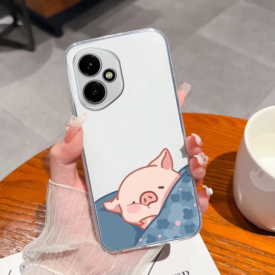 

For Honor 400 Pro Lite 5G Case Pretty Flowers Transparent TPU Bumper Protective Cover For Honor400Pro Fundas Honor400Lite Coque Honor 400 Pro 5G