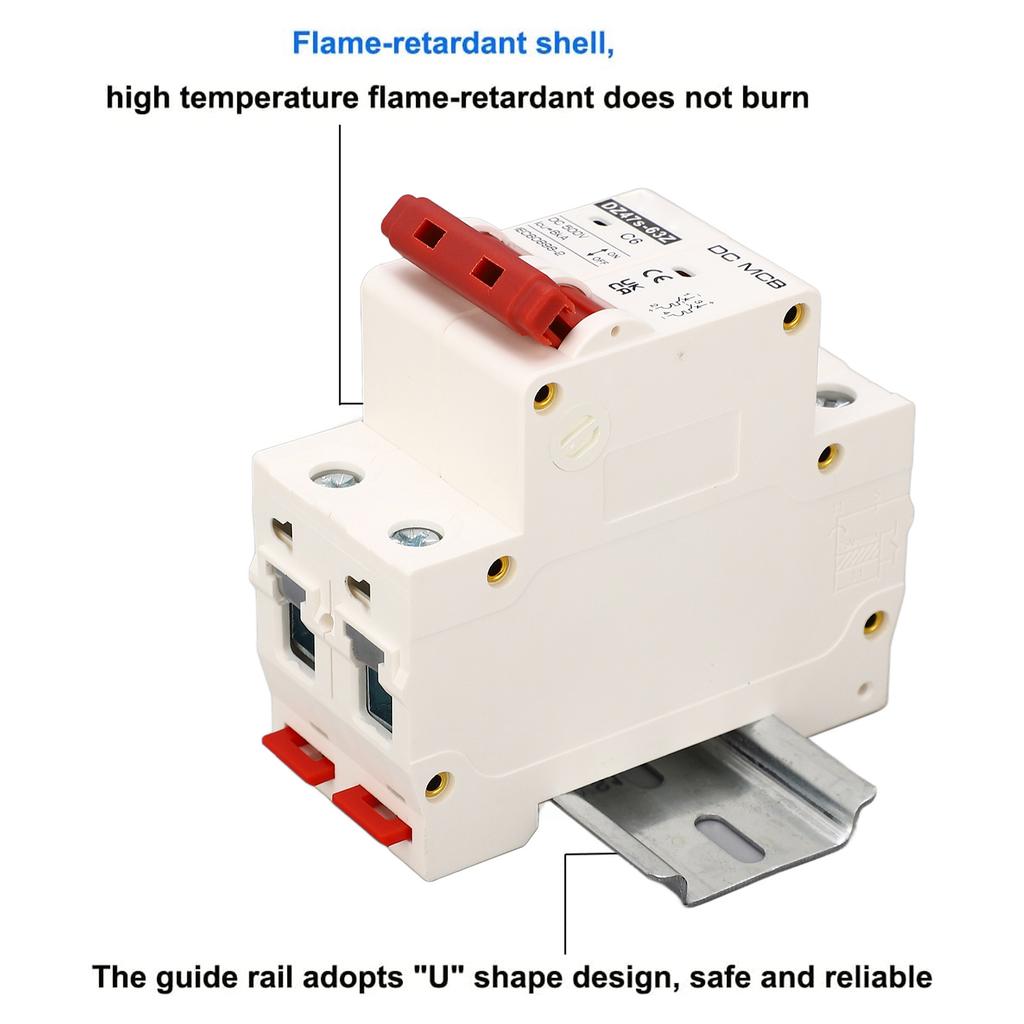 Circuit Breaker Short Circuit Arc Extinguishing Miniature Circuit Breaker 500V 2P