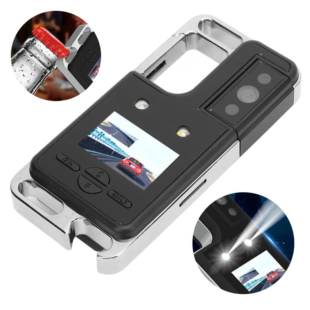 2K Camera 180 Degree Rotatable Lens 1.14 Inch Screen Back Clip Outdoor Cycling Video Recorder with 3