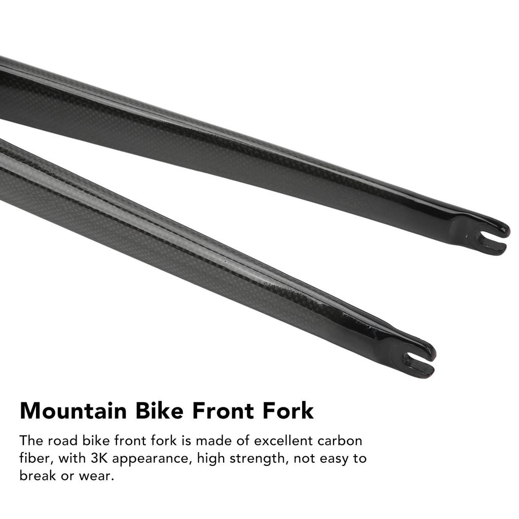 Carbon Fiber 700C Road Bike Front Fork C Brake Straight Tube Front Suspension Fork Quick Release Glossy