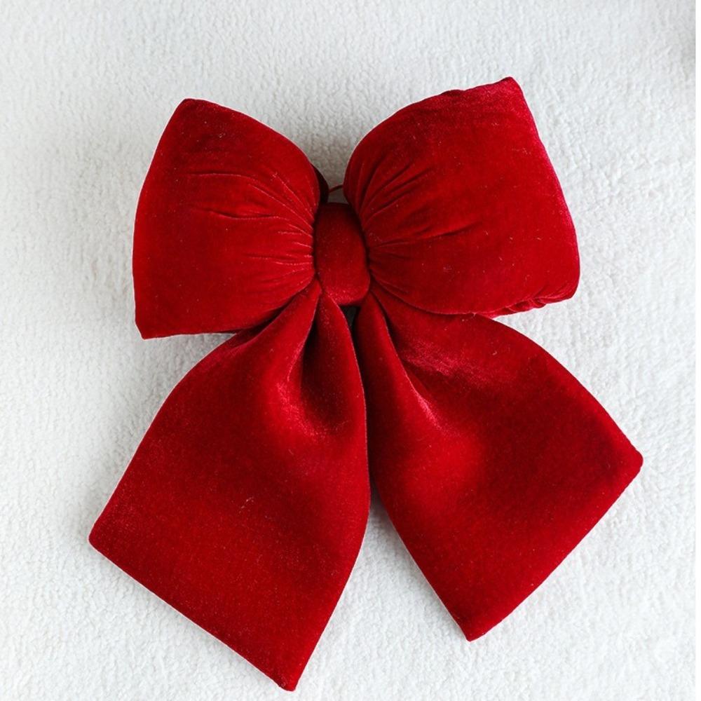 Large Bowknot Pendant Flannelette Christmas Tree Decorations New Hanging Xmas Ornament