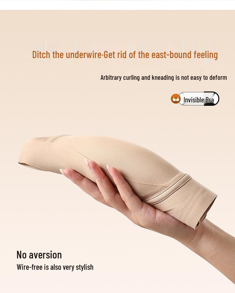Bezešvá měkká podpůrná podprsenka proti povisání s želé zády pro ženy - Plus size