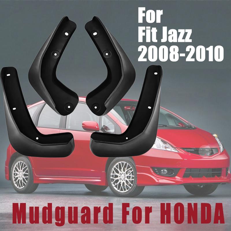 For HONDA Fit Jazz 2008-2010 Automotive Tire Mudguard Waterproof Prevent Mud Splashing Car Mud Flap Fender Trim 4pcs Accessories