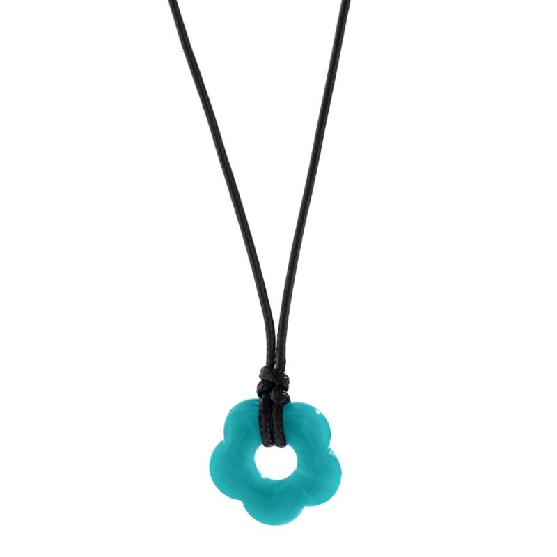 Bunte Blumen-Anhänger-Halskette für Frauen Freundin Geschenk Harajuku Harz Pflaumenblüte Choker Jahrestag Y2K Schmuck 2026 Trend