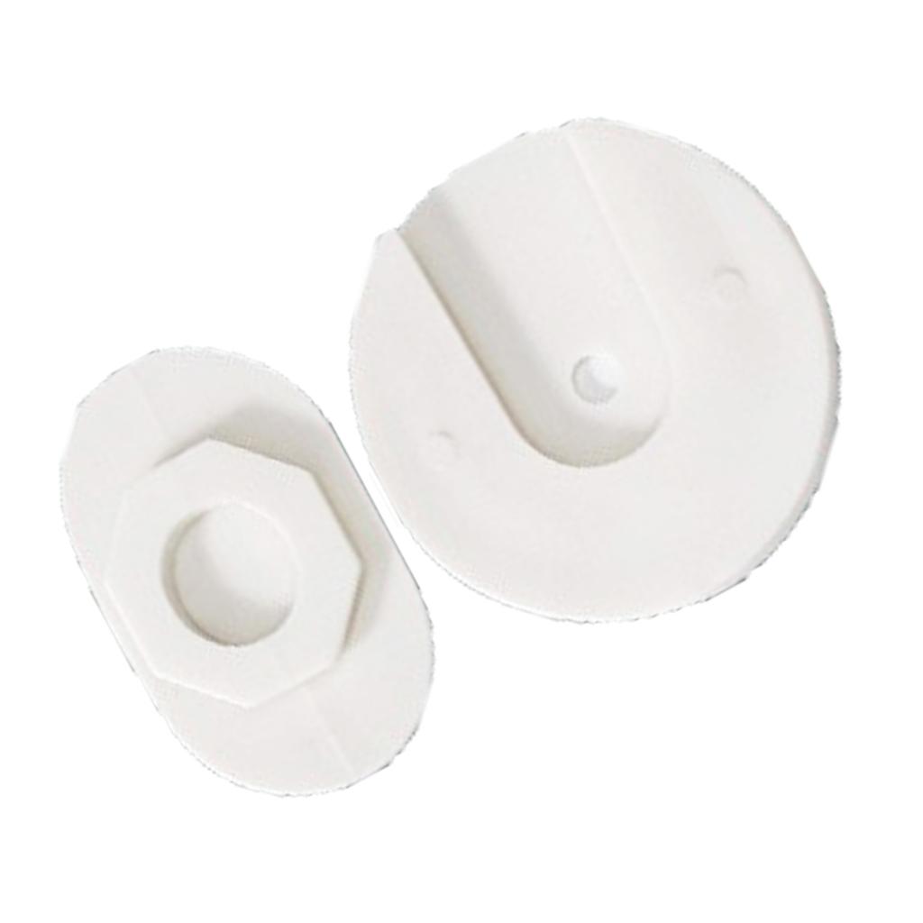 Steckdosenleistenhalter Wandmontiert Rund Selbstklebend Kunststoff Steckdosenfixierer für Schlafzimmer Wohnzimmer