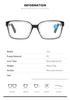 Unisex New Retro Large Frame Reading Glasses Fashion High-Definition Anti-Blue Light Spring Leg Presbyopia Glasses To +4.0