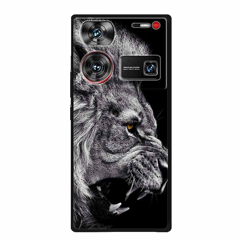 For ZTE Nubia Z60 Ultra Case Animals Soft Silicone TPU Cover Phone Cases For ZTE Nubia Z60Ultra 5G Protective Cool Wolf Coque