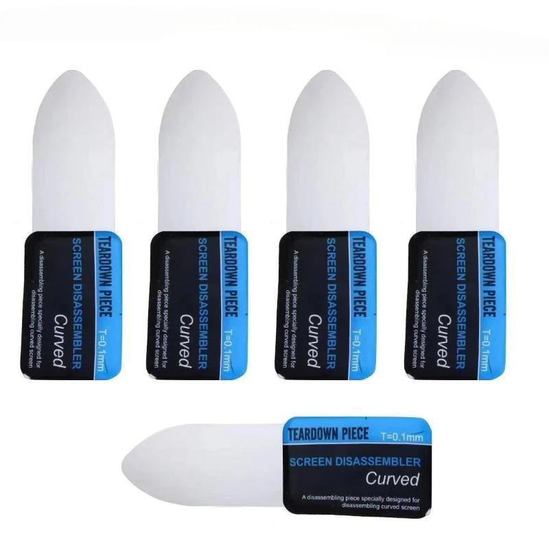 1-5 Pièces 0.1mm Tablette Téléphone Mobile Écran LCD Courbé Spudger Outil d'Ouverture Levier Carte Ultra Mince Flexible Démontage MétalAcier