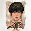 Manhwa T True B Beauty  Flannel  Blanket Suitable for Sofa Living Room Bedroom