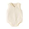 Unisex Summer Baby Bodysuit - Pure Cotton Jacquard Newborn Romper Gift