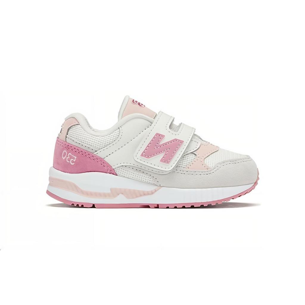 New Balance NB 530 Versatile Durable Low-Top Walking Shoes Baby sneaker White Pink KV530SPI