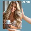 JIT Retro Metal Iron Sign - 8in×12in Blonde Woman With White Cup 2D Flat Decor Easy Install Indoor Outdoor Use