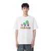 Adidas T Shirts Unisex White Crew Neck Moderate KE6195