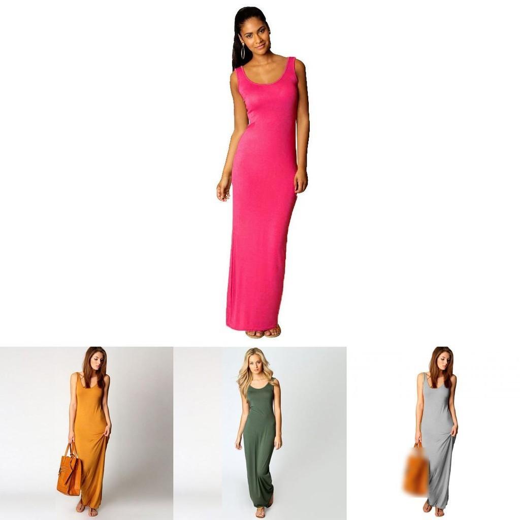 Elegantes ärmelloses Bodycon Maxikleid für Damen für Freizeit, Strand und den täglichen Gebrauch