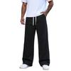 Pantalon de survêtement décontracté à jambe droite de couleur pour homme